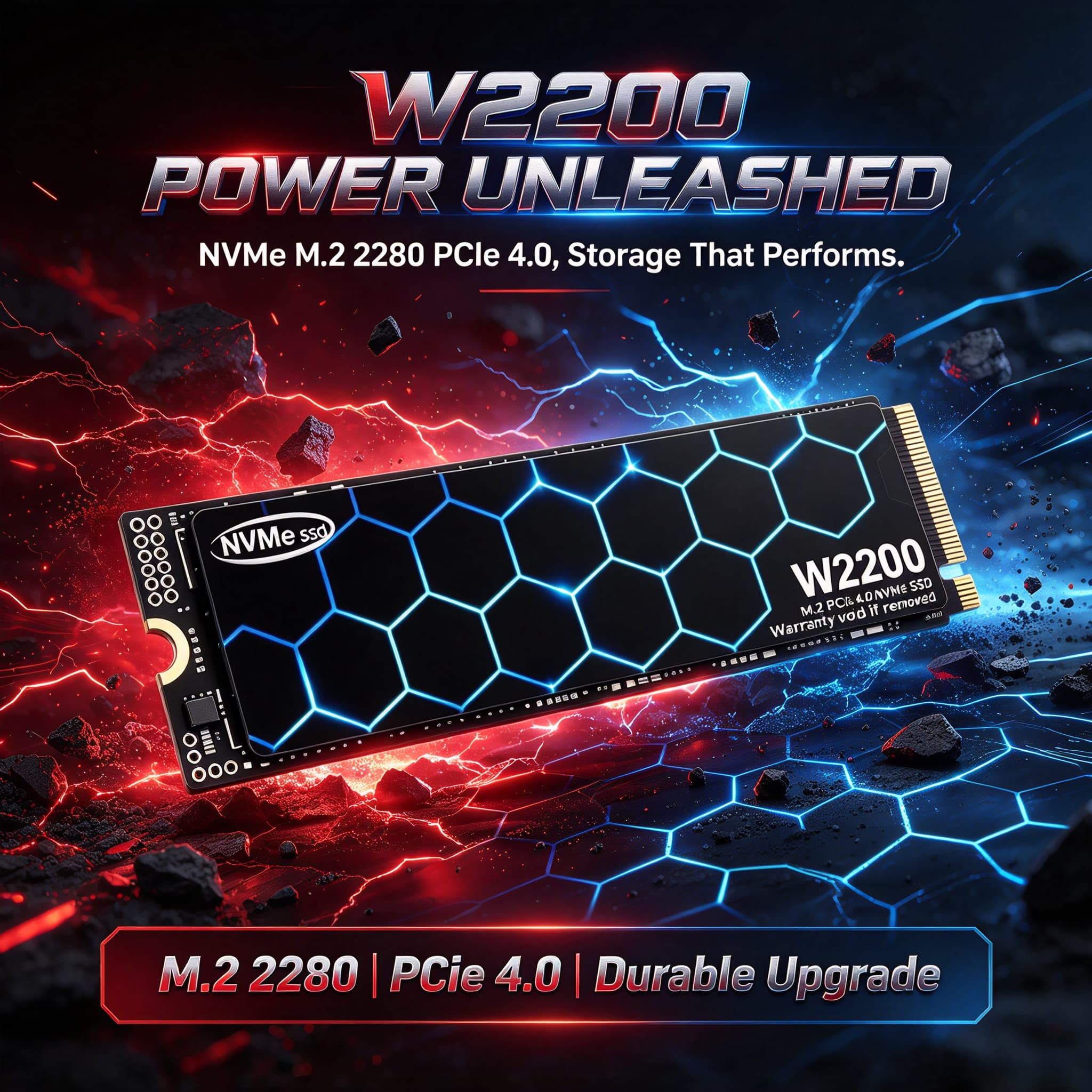 M.2 Nvme 4Tb Pcie 4.0 Ssd - 2026 Yeni Hızlı W2200 Yüksek Hızlı