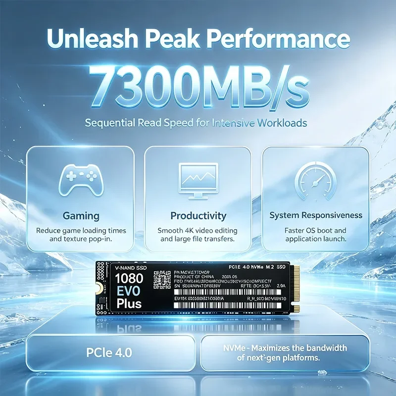 M.2 Nvme 4Tb Pcie 4.0 Ssd - Yüksek Hızlı, Orijinal, Yepyeni 1080 EVO