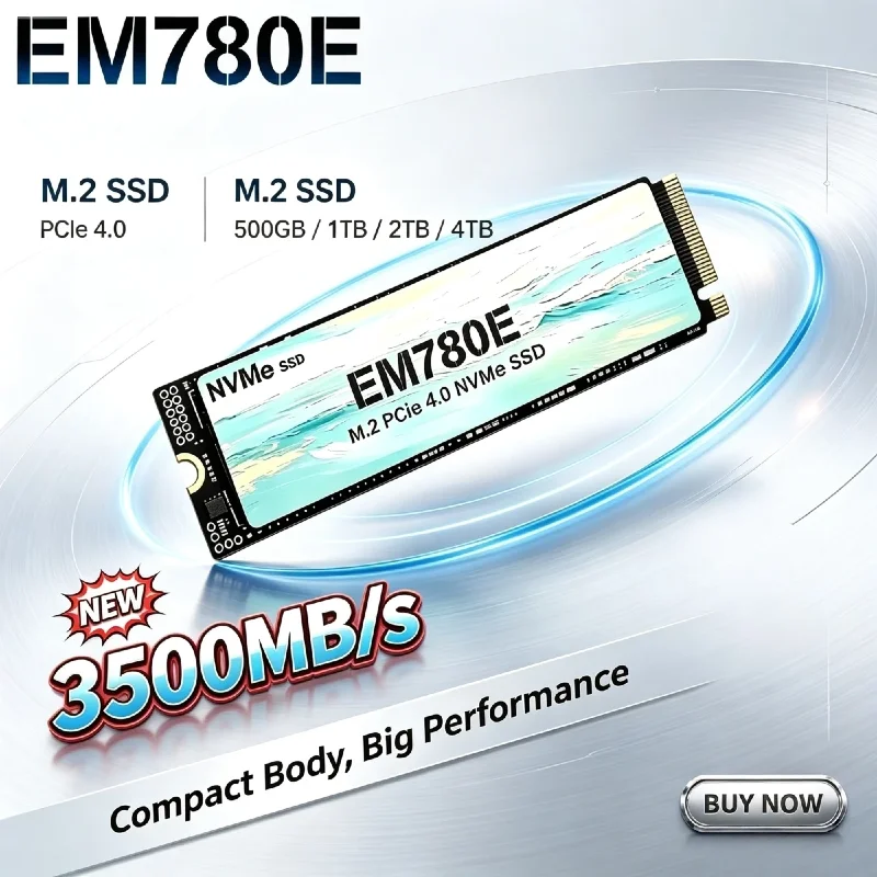 M.2 Nvme 4Tb Pcie 4.0 Ssd - EM780E M.2 NVMe PCIe 4.0 Dahili