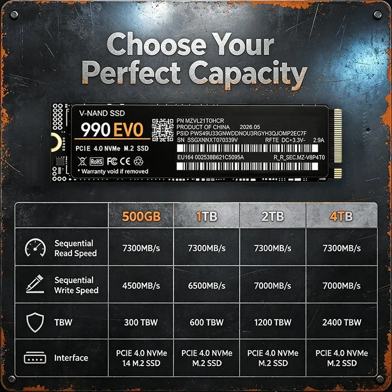 Orijinal 990 EVO NVMe M.2 2280 - M.2 Nvme 4Tb Pcie 4.0 Ssd incelemesi ve fiyatı