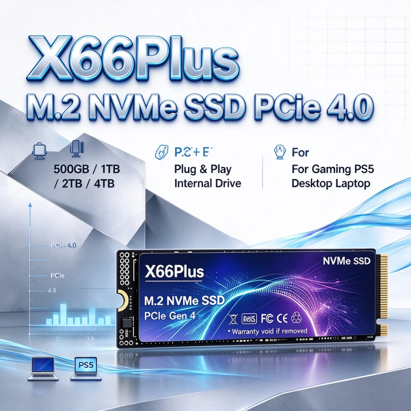 NVMe M.2 SSD PCIe 4.0 X66Plus: - M.2 Nvme 4Tb Pcie 4.0 Ssd incelemesi ve fiyatı