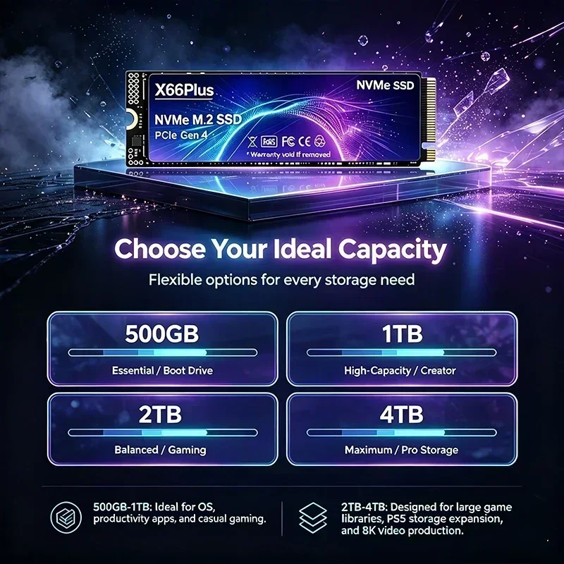 NVMe M.2 SSD PCIe 4.0 X66Plus: - M.2 Nvme 4Tb Pcie 4.0 Ssd incelemesi ve fiyatı