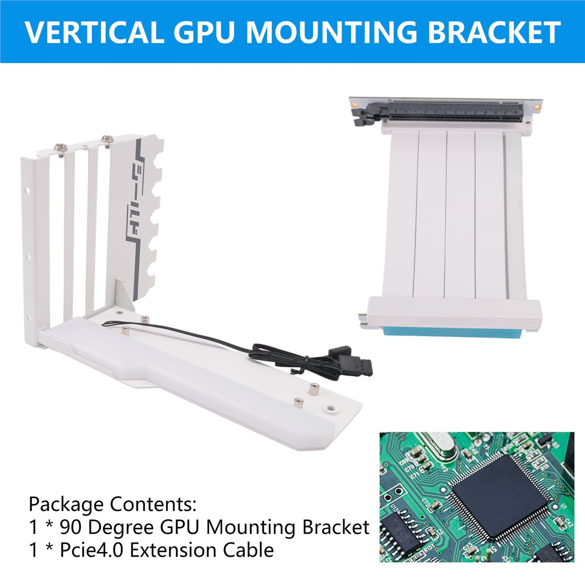 DT81 Dikey GPU Montaj Braketi, - Pcie 4.0 X16 Riser Cable 90 Degree incelemesi ve fiyatı