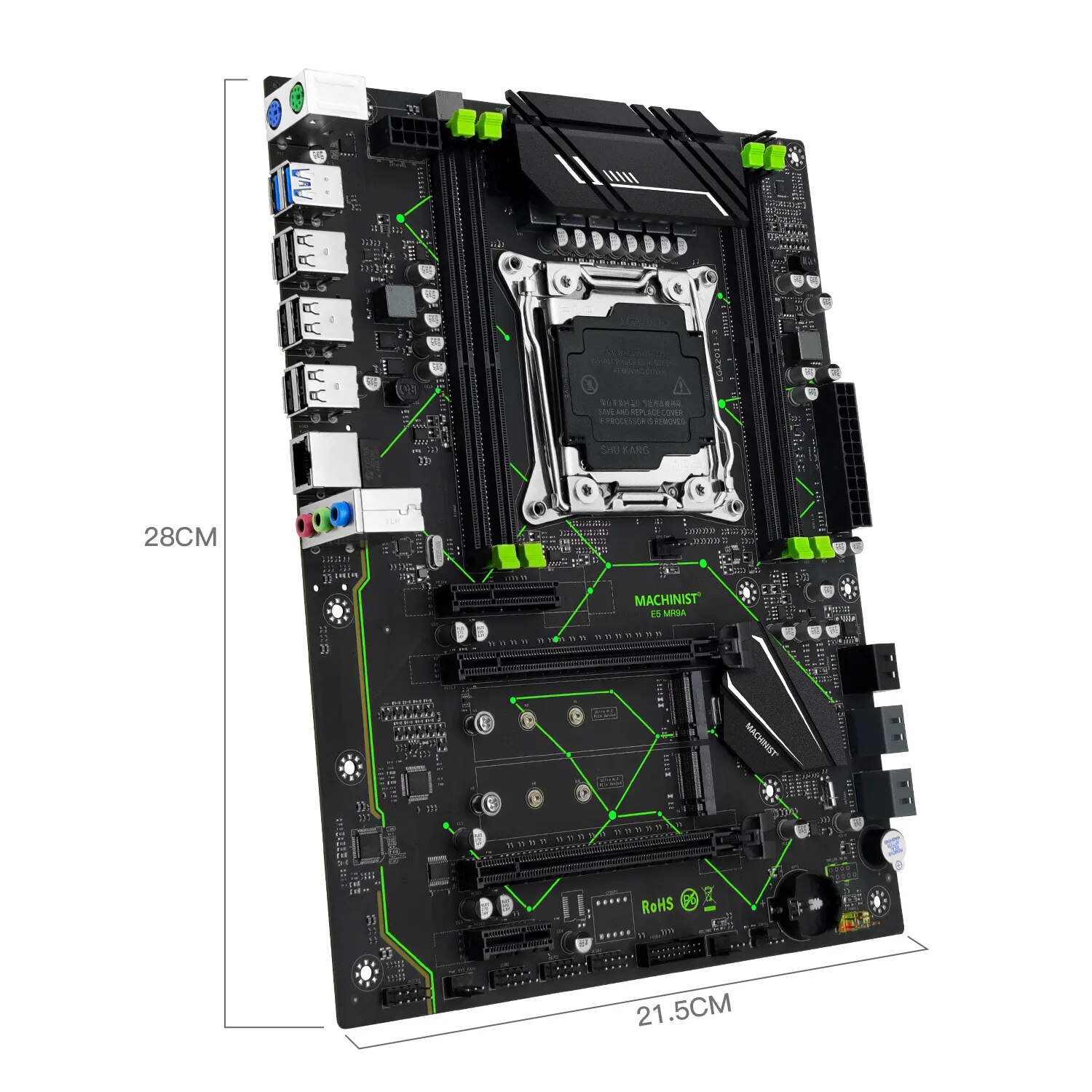 MACHINIST E5 MR9A V1.0 X99 Ana - X99 Dual Cpu Motherboard Combo incelemesi ve fiyatı