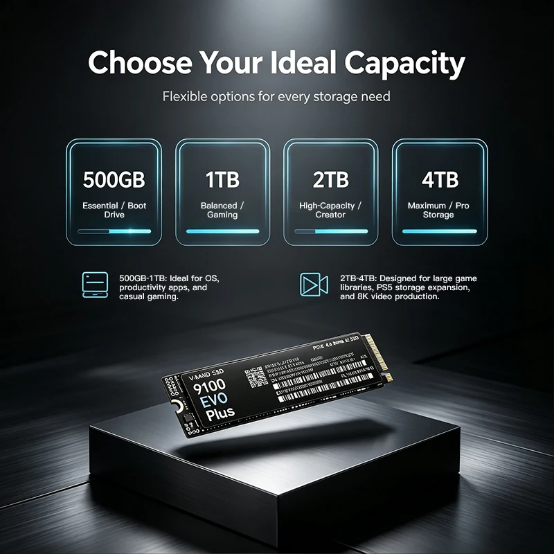 9100 EVO PLUS M.2 NVMe SSD – P - M.2 Nvme 4Tb Pcie 4.0 Ssd incelemesi ve fiyatı